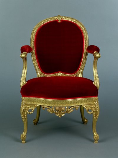 George III Sessel, um 1770 von Thomas Chippendale